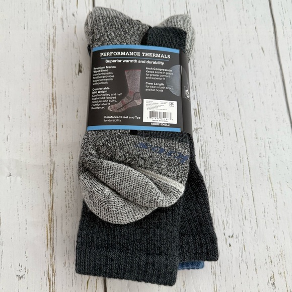 Dickies Merino Wool Blend Crew Socks Mens Shoe Size 6-12 Work Comfort New - Picture 5 of 5